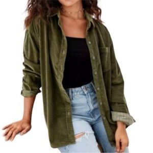 American Eagle Outfitters Corduroy button up